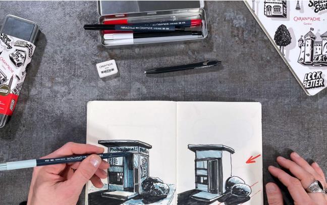 Creative lettering set - by Caran d'Ache x Rylsee