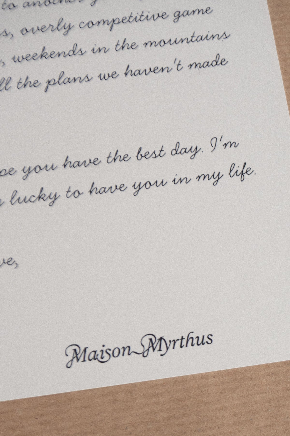 What should I write in a gift card?