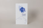 Galel book with blue design on a light gray background