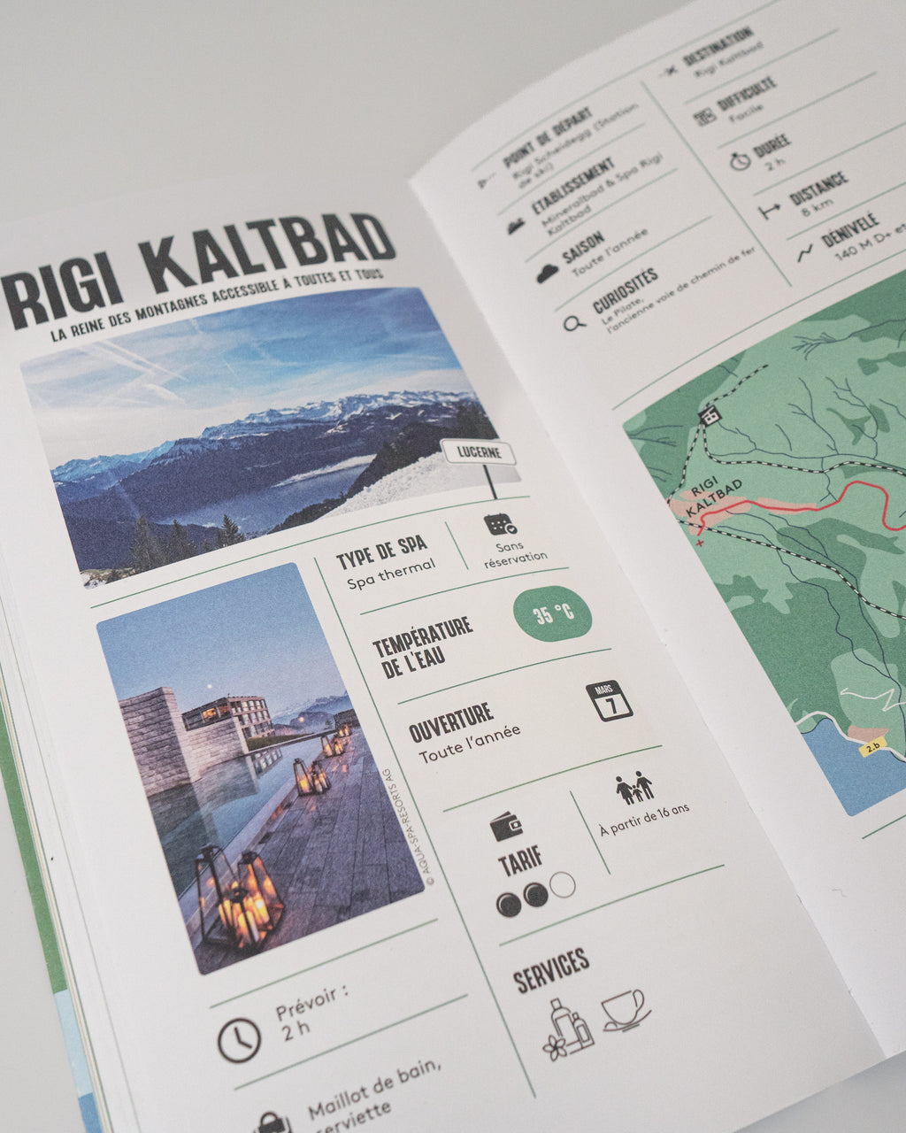 Hiking Spa in Switzerland - Book by Helvetiq