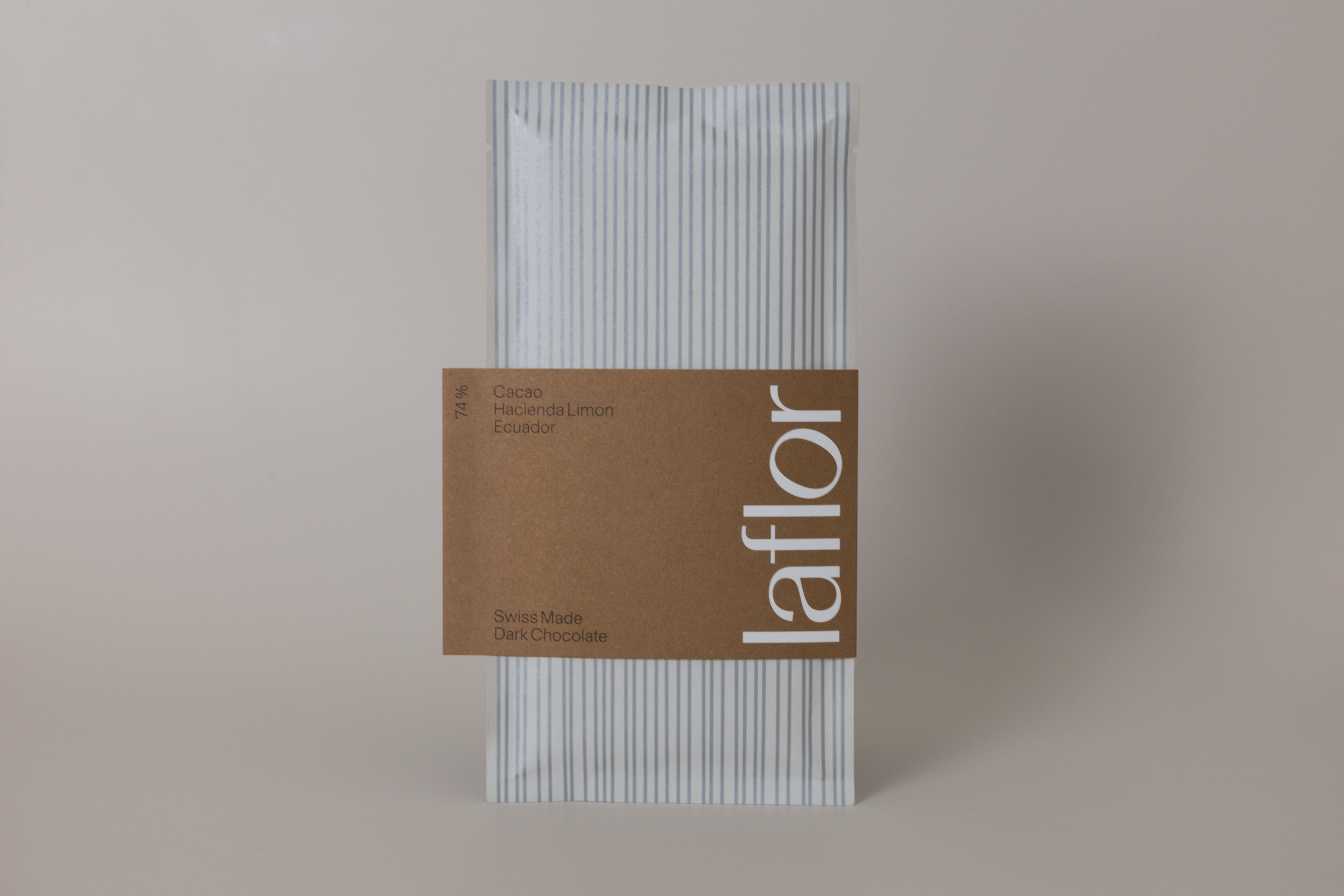 laflor chocolate on beige background