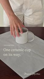 Ceramic tea cup - by Maison Myrthus x Lüt Studio